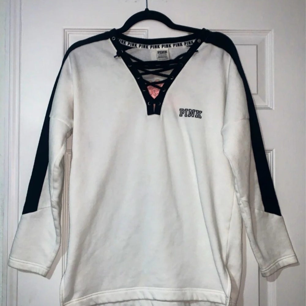 Victoria’s Secret PINK lace up pullover